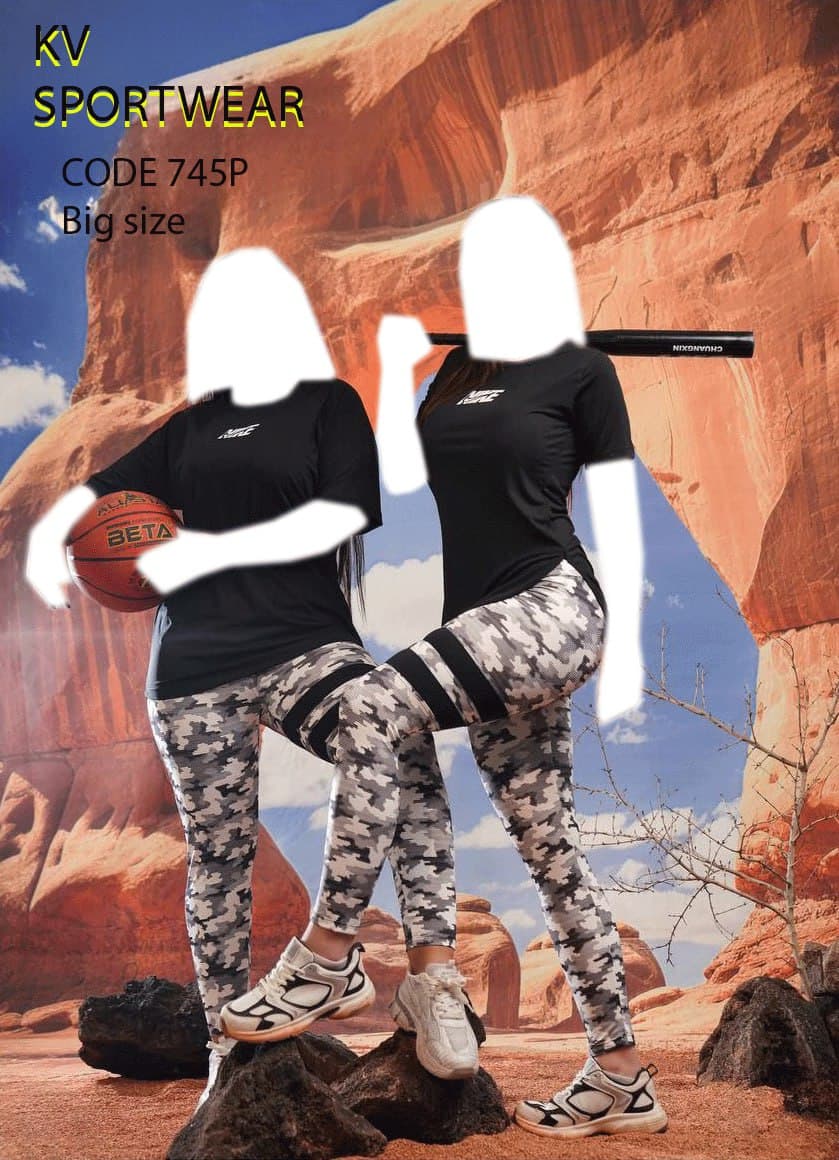 ست تیشرت لگ سایز بزرگ ورزشی زنانه NIKE کد 0032