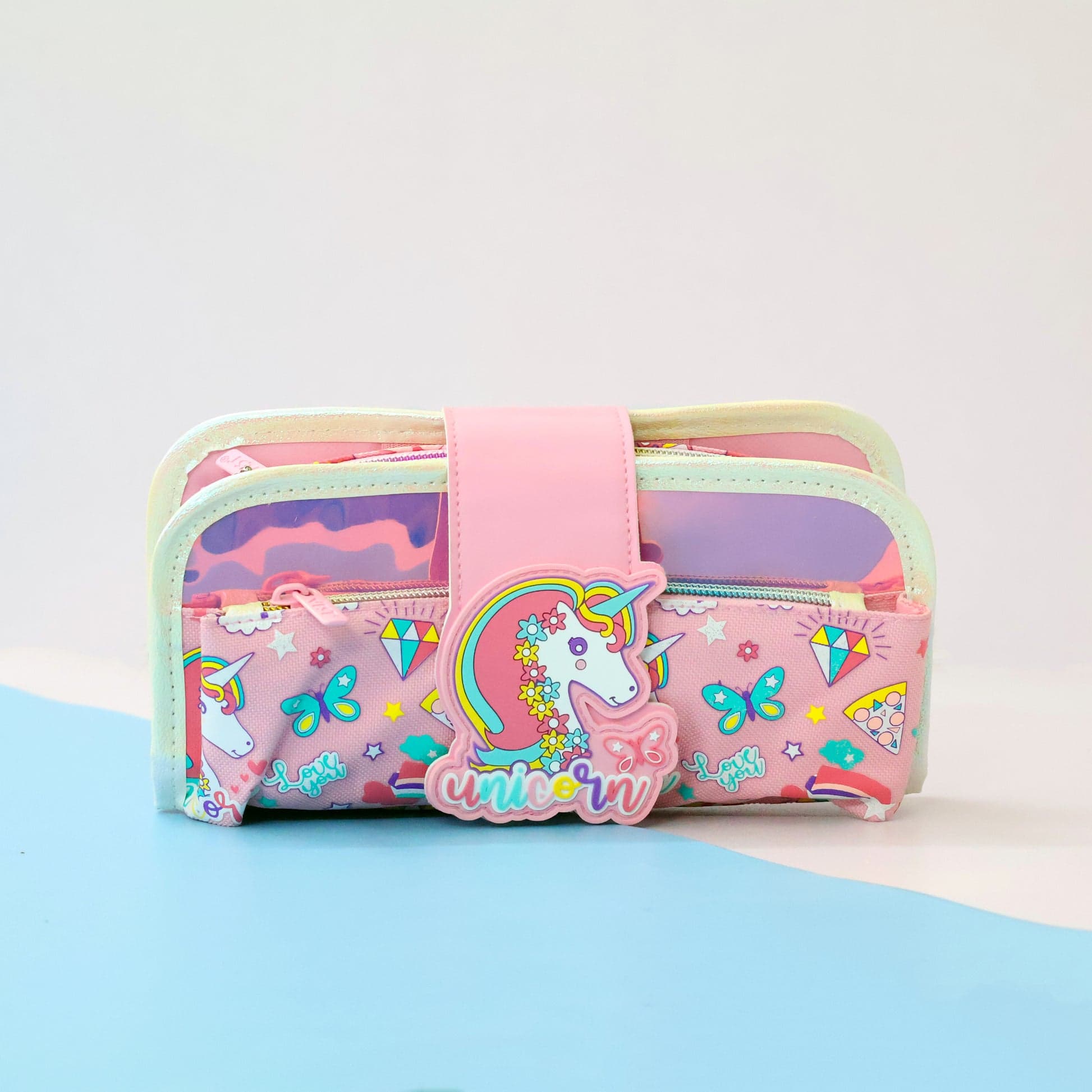 جامدادی رنگارنگ براق طرح یونیکورن کد 6570