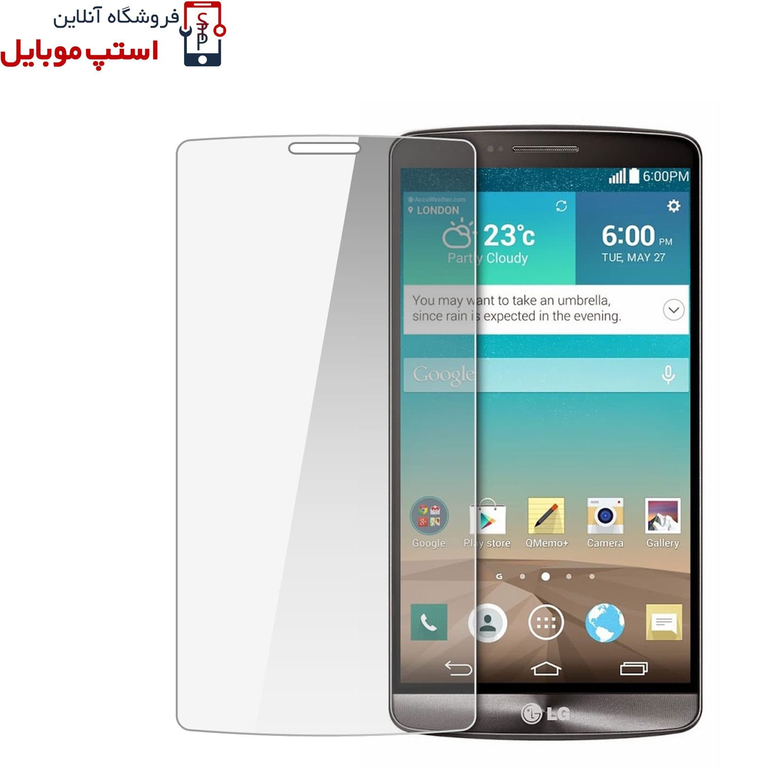 گلس ال جی LG G3 STYLUS مدل شیشه ای تمپرد