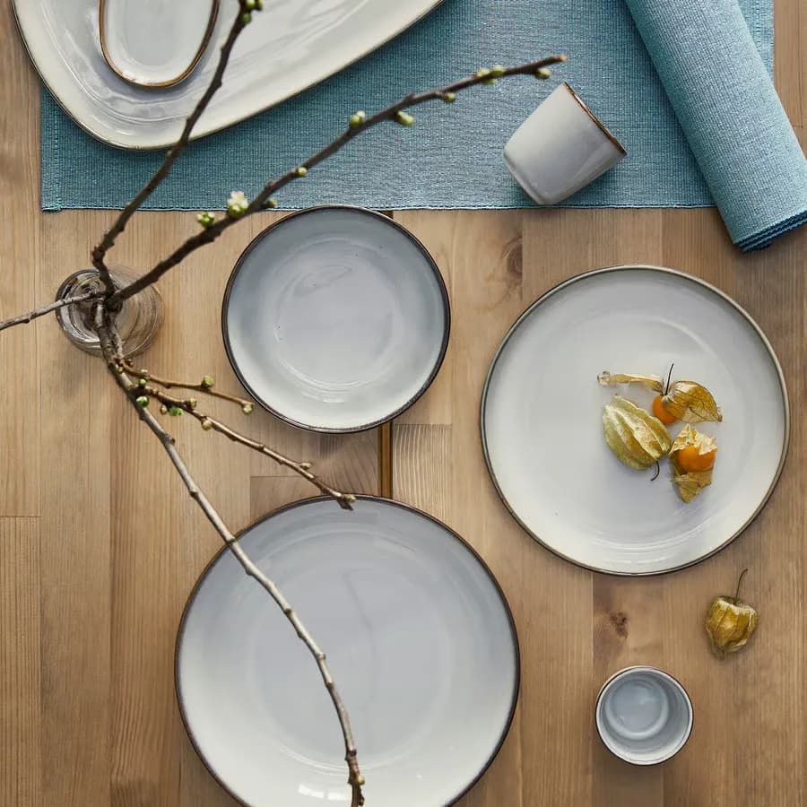 کاسه ایکیا مدل GLADELIG، خاکستری، قطر ۱۴ سانتی‌متر