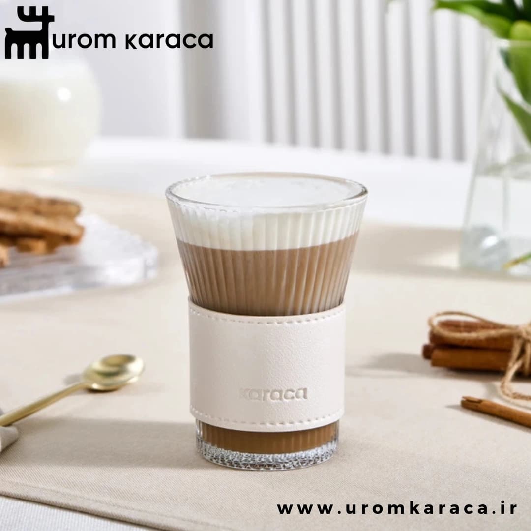 لیوان کاراجا Leather Cool Touch حجم 210 میلی سفید