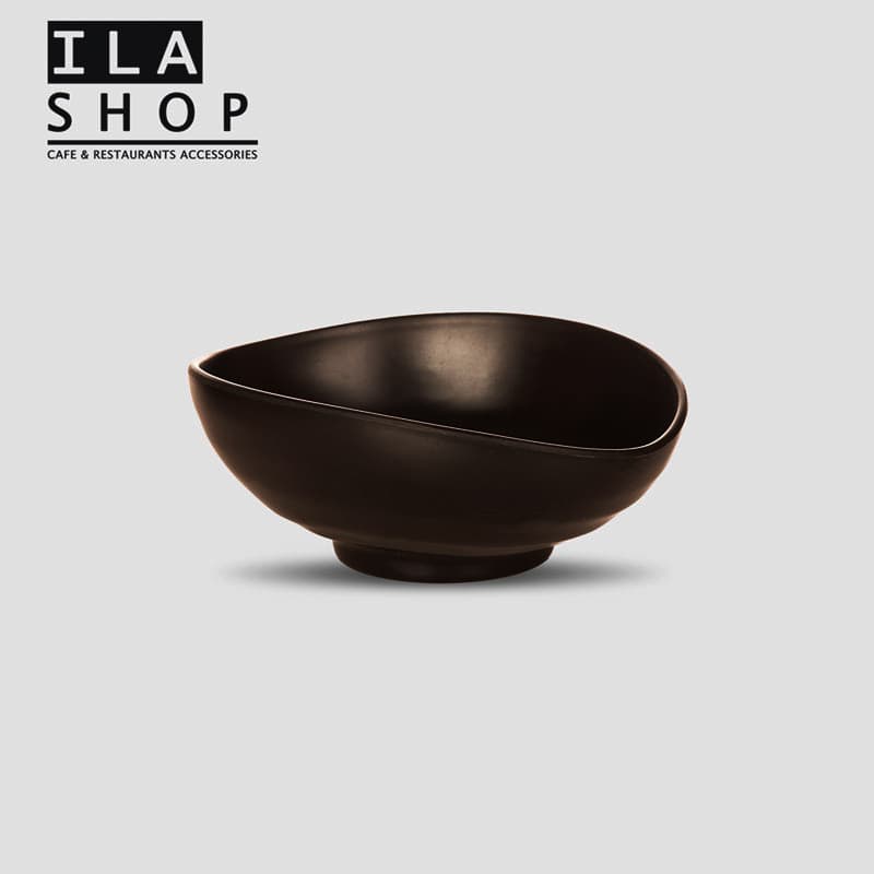 ظرف سالاد J10 مشکی ملامین یک عددی ایلا