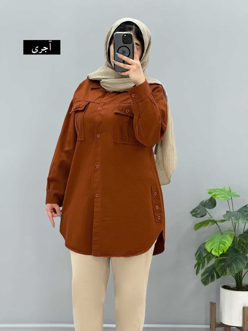 مانتو کتان آزیتا کد 106401564