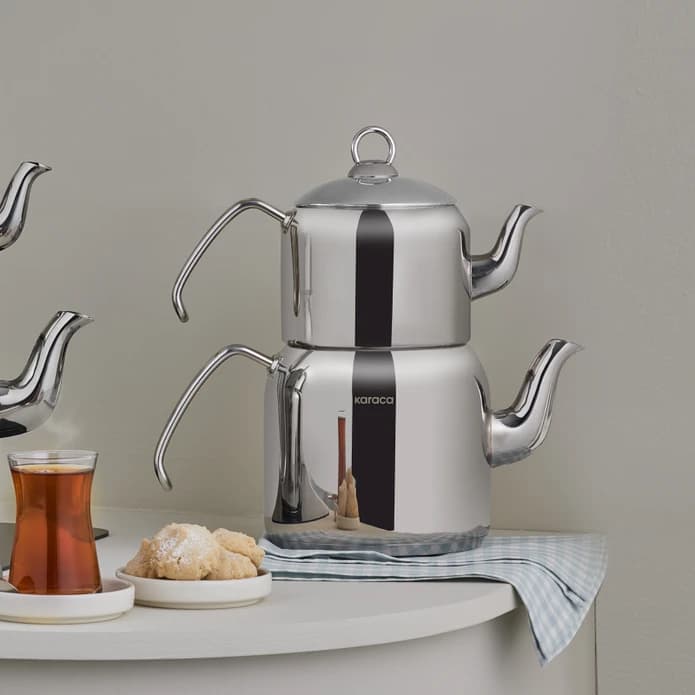 کتری قوری کاراجا Esme نقره ای