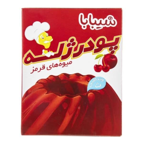 پودر ژله میوه های قرمز شیبابا 100 گرم