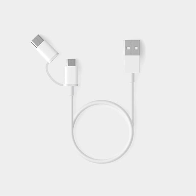 کابل شارژ و انتقال داده دو سر شیائومی