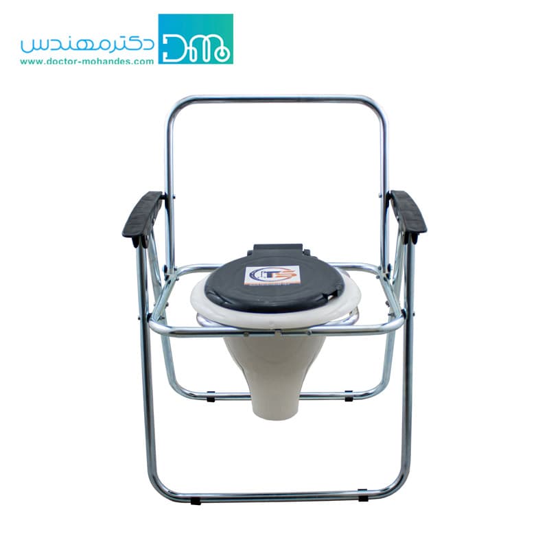 توالت فرنگی سیار تاشو دسته دار با قیف