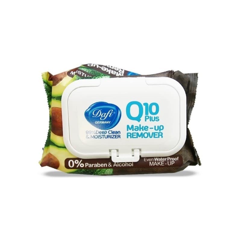 دستمال مرطوب آرایشی دافی عصاره آووکادو مدل Moisturizer بسته 50 عددی