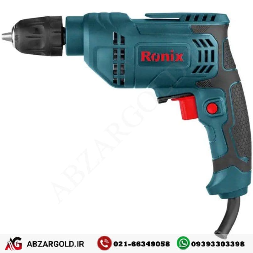 دریل 6/5 میلی متری اتومات 400 وات رونیکس (RONIX) 2107A