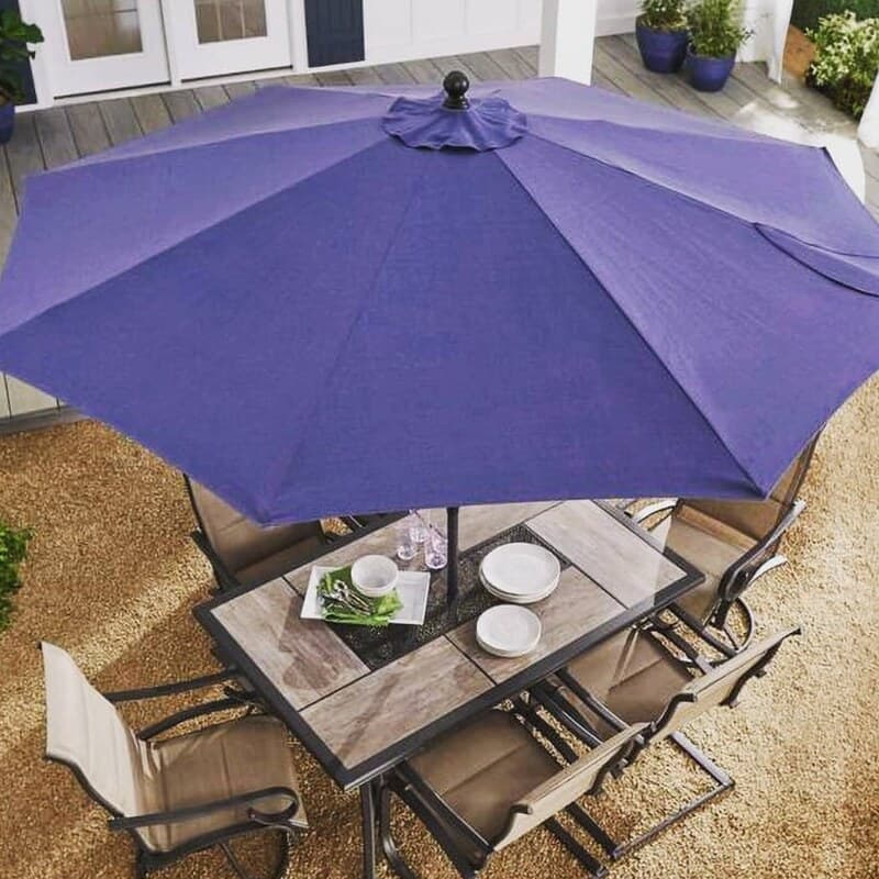 چتر و سایبان گرد 4 متری پایه وسط