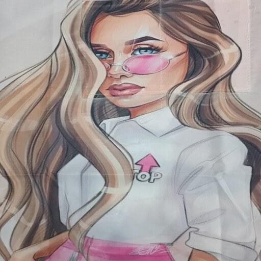 پیش بند ناخن کار طرح دار چهره ساده