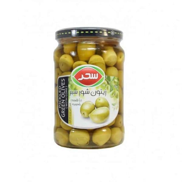 زیتون شور سبز ریز سحر 640 گرم