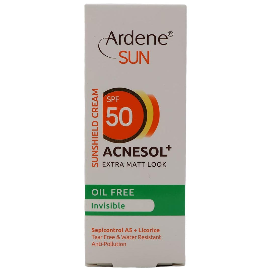 کرم ضد آفتاب اس پی اف 50 فاقد چربی بی رنگ 50 گرم ـ آردن سان