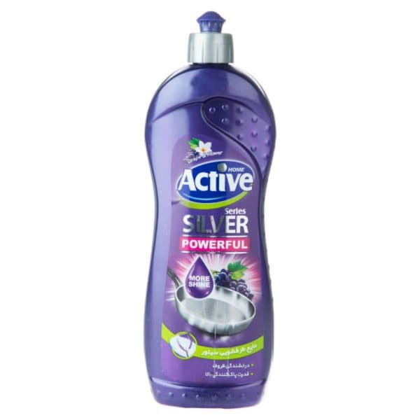 مایع ظرفشویی سیلور بنفش انگور اکتیو 750 گرم
