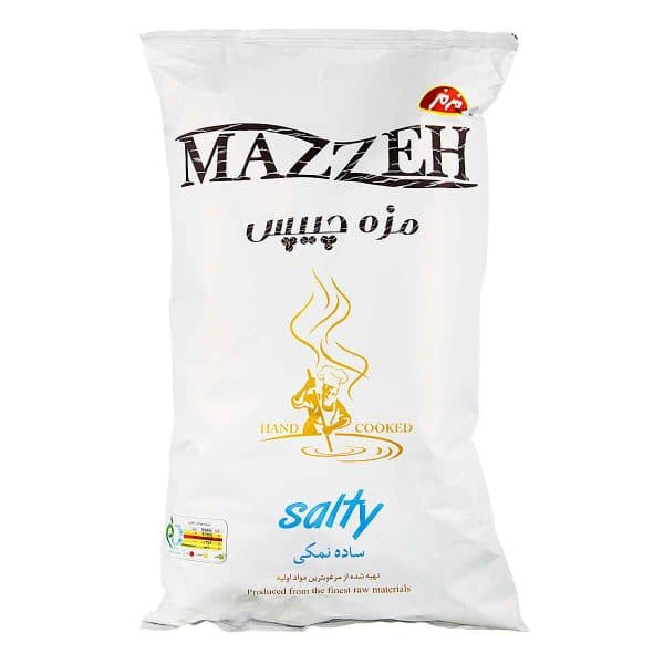 مزه چیپس برگه سیب زمینی نمکی مزمز 65 گرم