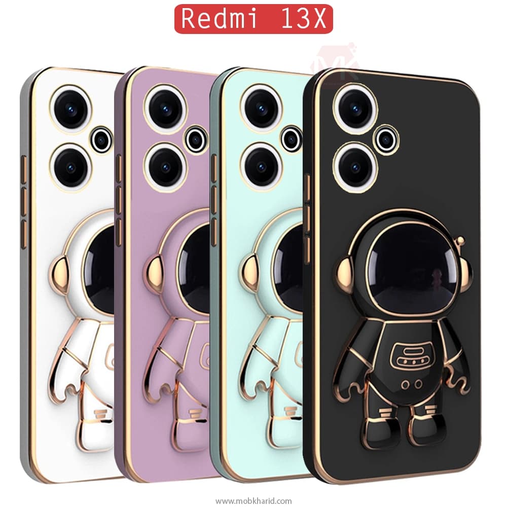قاب محافظ شیائومی Plating 3D Cartoon Astronaut Case | Redmi 13X