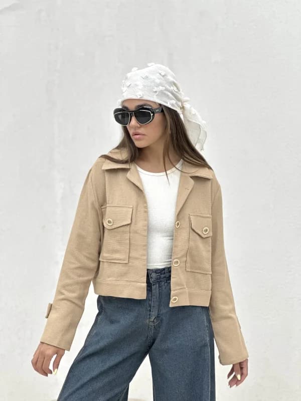 کت دکمه فانتزی کنفی