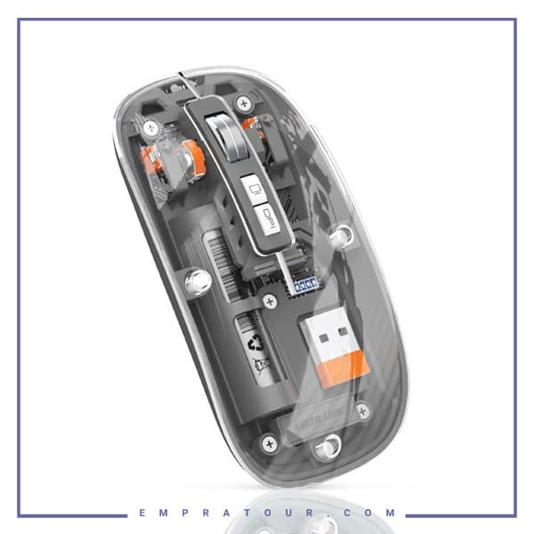 ماوس بی سیم گرین لاین مدل Transparent Mouse 2 1600DPI