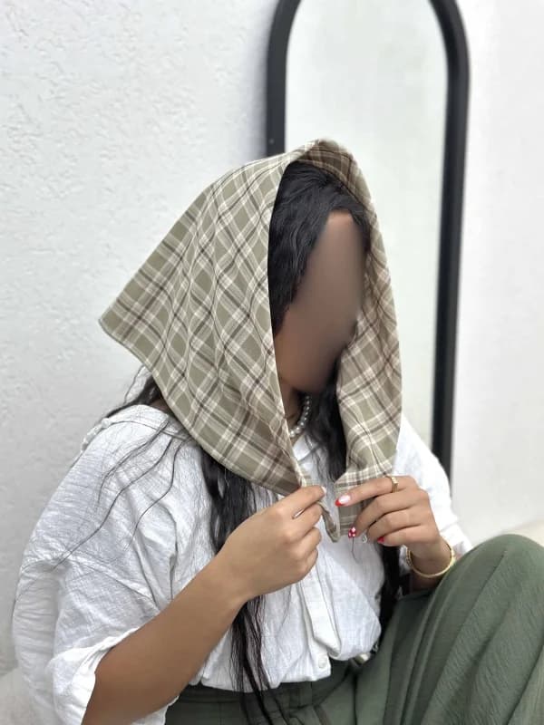 مینی اسکارف چهارخونه