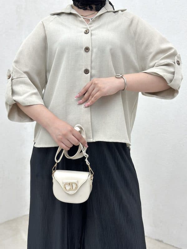 شومیز آستین دکمه بیلی