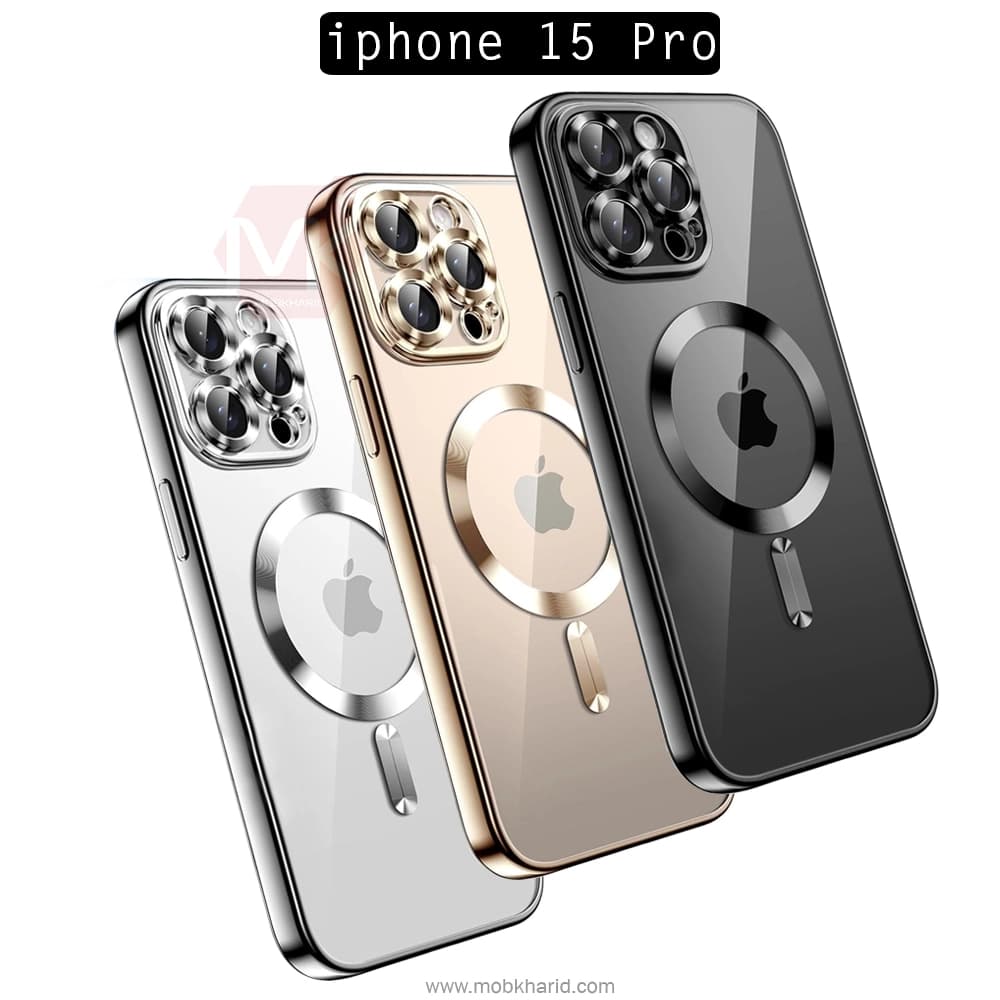 قاب محافظ Electroplated Clear MagSafe Cover | iphone 15 Pro