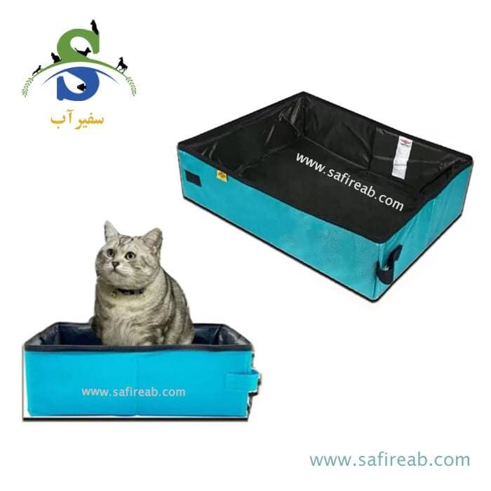 ظرف خاک مسافرتی تاشو گربه چانگ لیر