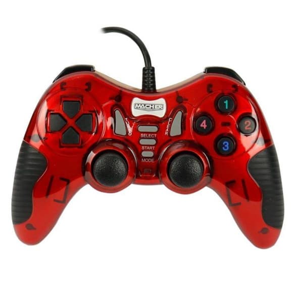 دسته بازی شوک دار Macher مدل MR-60 - مشکی