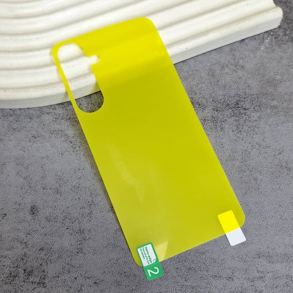 برچسب پشت تمام چسب زرد Samsung A56