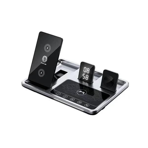 شارژر وایرلس رومیزی ۴ کاره GN4IN1WCS گرین لاین (Green Lion)