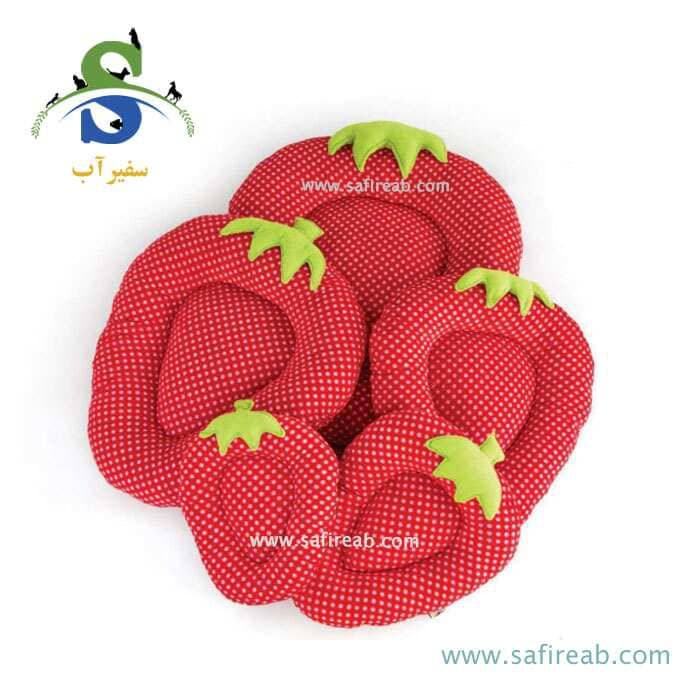 تشک سگ و گربه و جوندگان مدل توت فرنگی (پک ۵ عددی) جیمبو