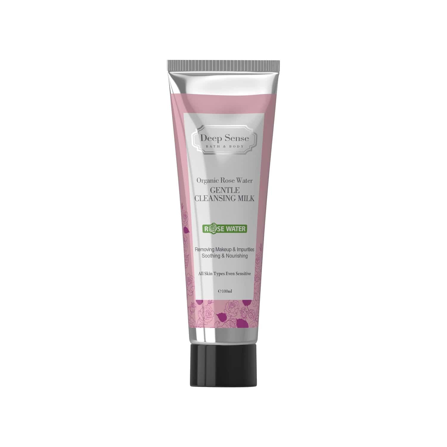 شیر پاک کن دیپ سنس مدل گلاب حجم 100 میلی لیتر