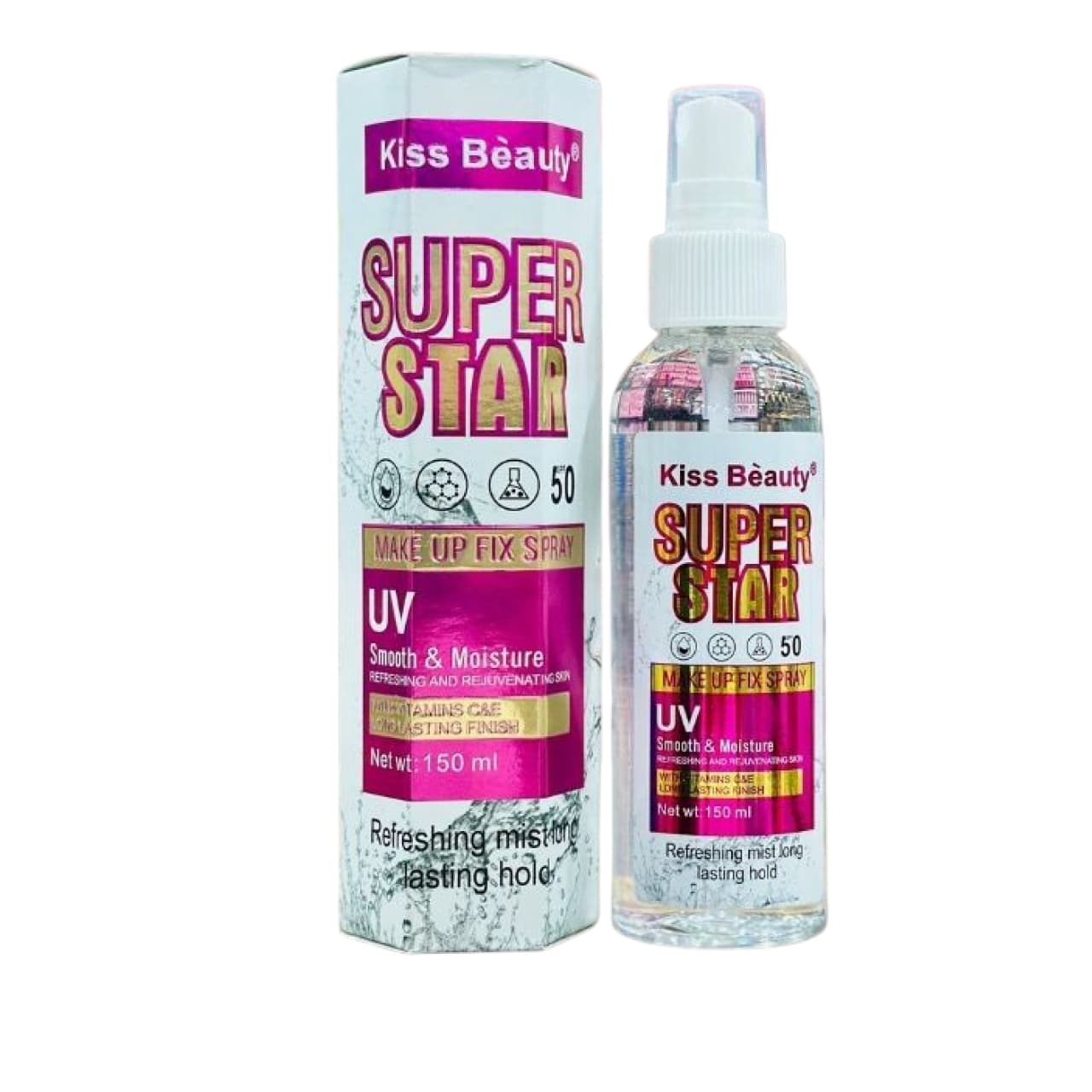 اسپری فیکس آرایش کیس بیوتی مدل Super Star حجم 150 میل