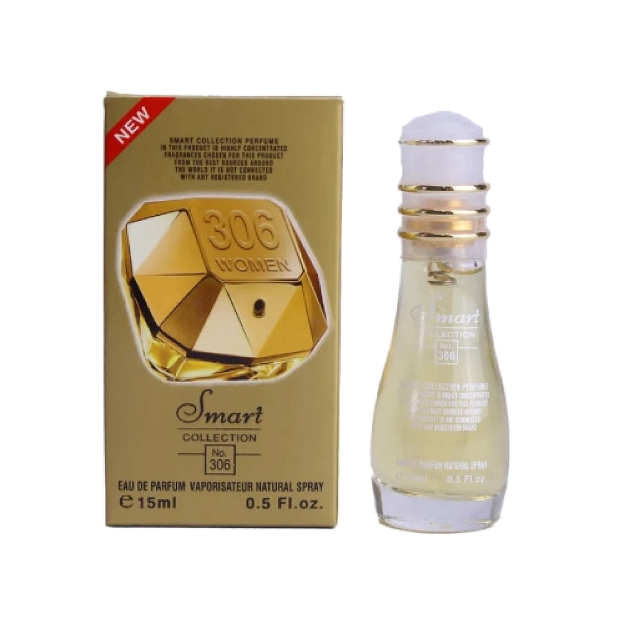ادو پرفیوم زنانه اسمارت مدل لیدی میلیون کد ۳۰۶ حجم ۱۵ میل