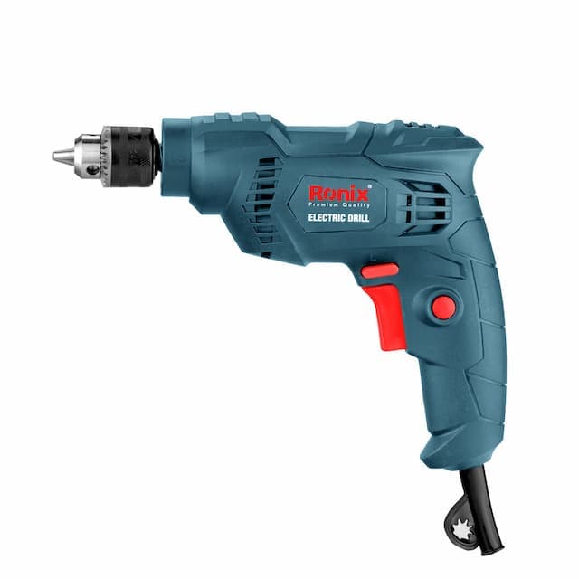 دریل برقی 6.5 میلی متری معمولی سه نظام آچاری 400 وات رونیکس مدل 2106B