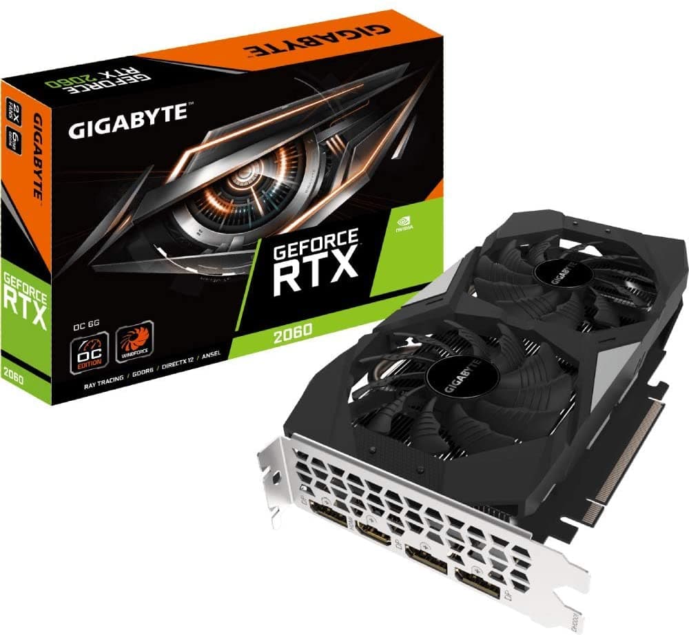 کارت گرافیک 6گیگ گیگابایت Gigabyte RTX 2060 6GB OC Edition استوک