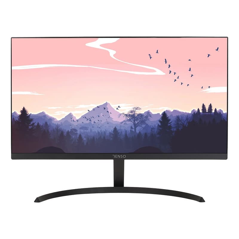 مانیتور رنسو مدل RM-22PRIME سایز 22 اینچ، رزولوشن Full HD، پنل IPS، نرخ بروزرسانی تصویر 100 هرتز، نسبت تصویر 16:9، یک پورت HDMI و یک پورت VGA به همراه ماوس