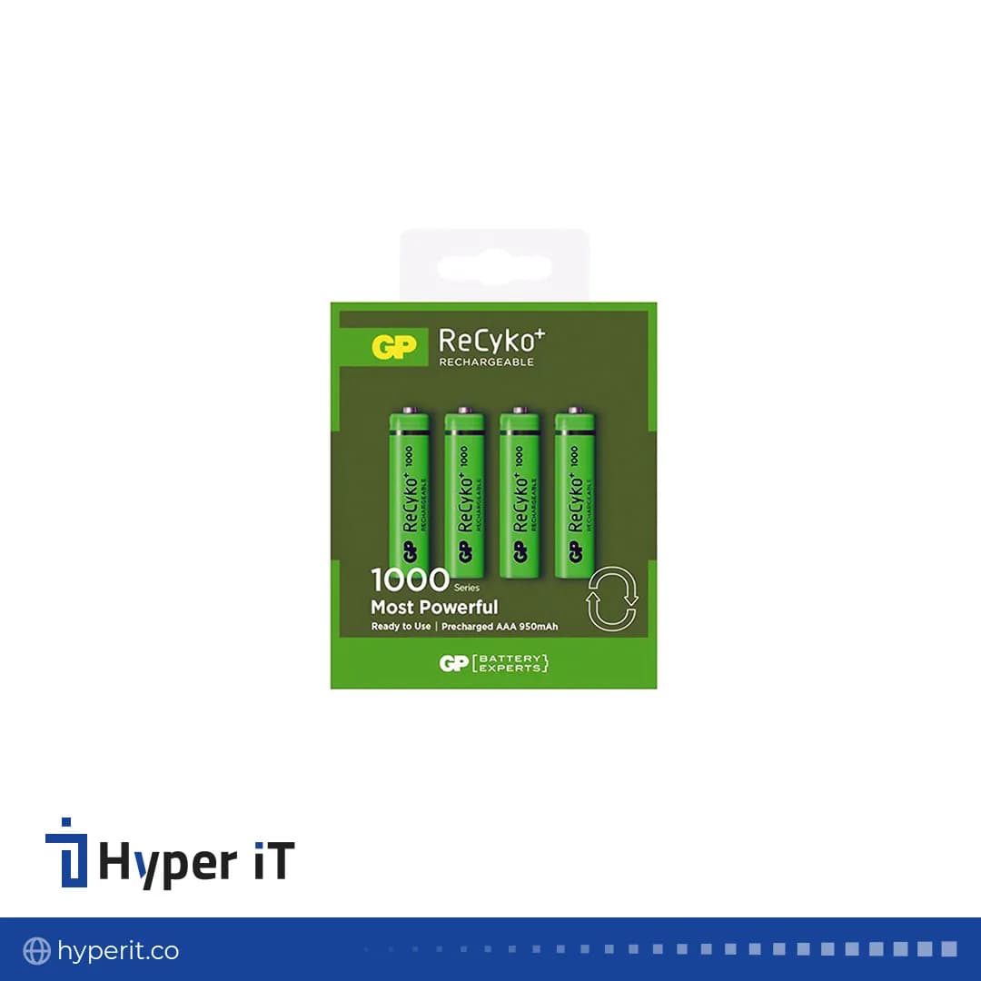 باطری نیم قلمی شارژی 1000میلی آمپر recyko+