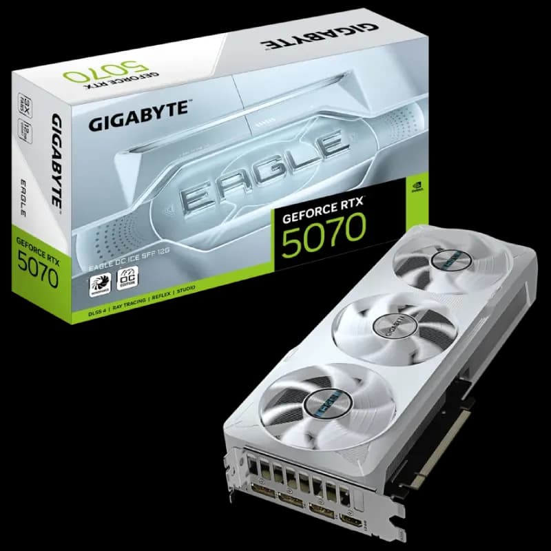 کارت گرافیک گیگابایت مدل GIGABYTE RTX 5070 EAGLE OC ICE SFF 12G