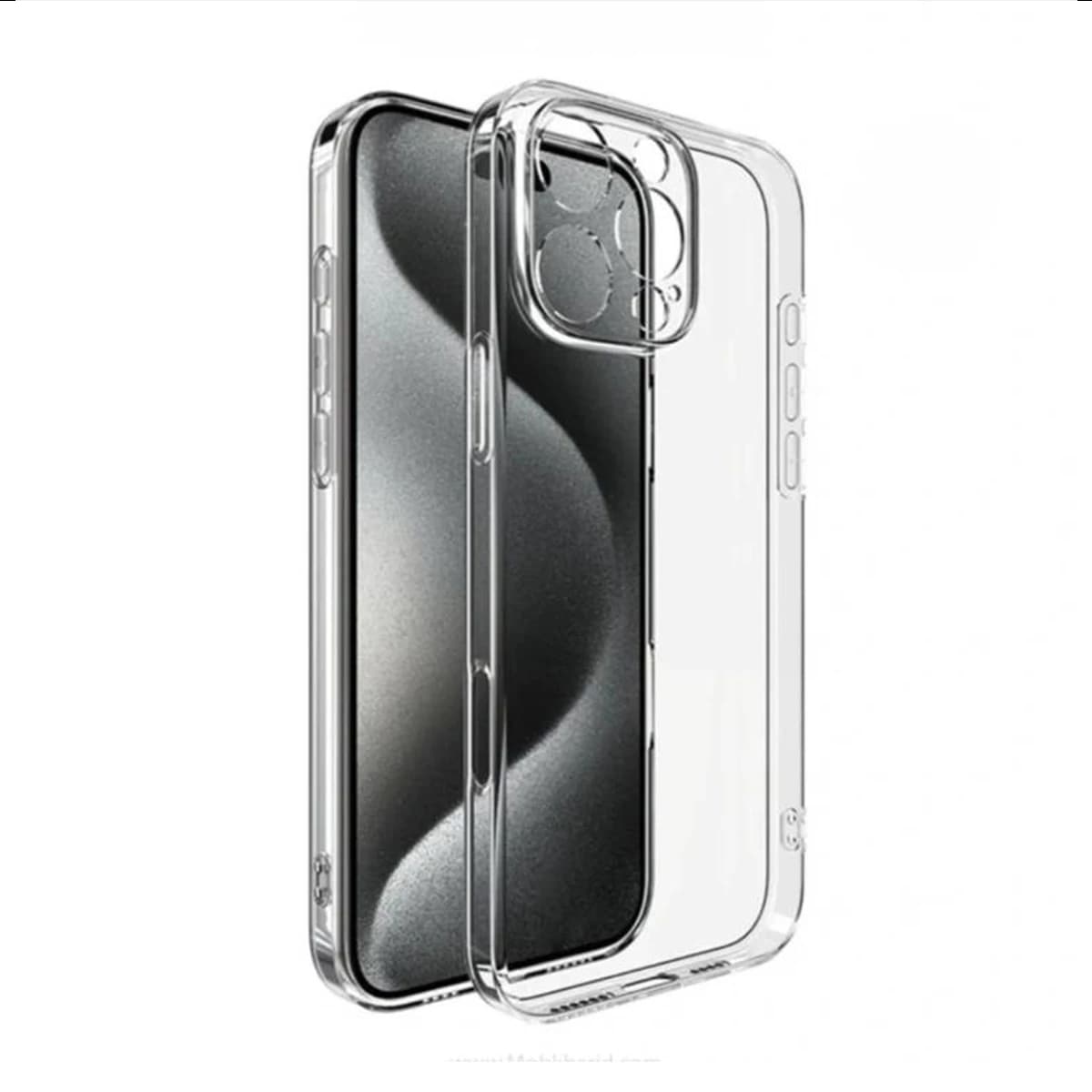 کاور گوشی اپل iPhone 16 Pro Max زیفرند مدل ژله ای محافظ لنز دار