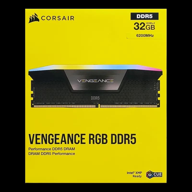 رم کورسیر مدل VENGEANCE RGB 32GB Dual 6200MHz CL36 DDR5