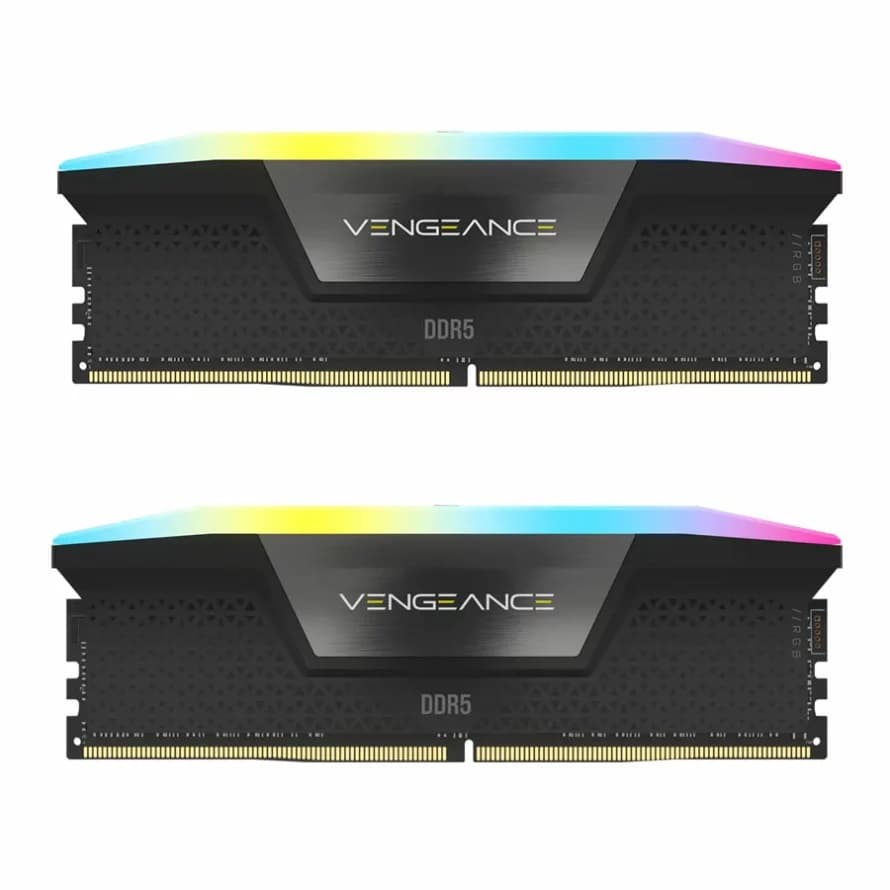 رم کورسیر VENGEANCE RGB White 32GB 16GBx2 5200MHz CL40 DDR5