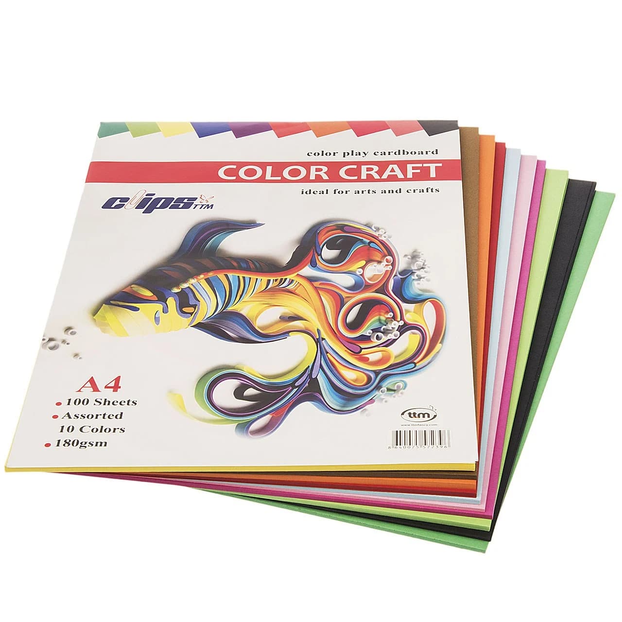 مقوای طراحی کلیپس مدل Color Craft سایز A4 – بسته 100 عددی