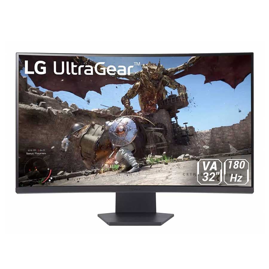 مانیتور 32 اینچ گیمینگ خمیده ال جی UltraGear 32GS60QC-B