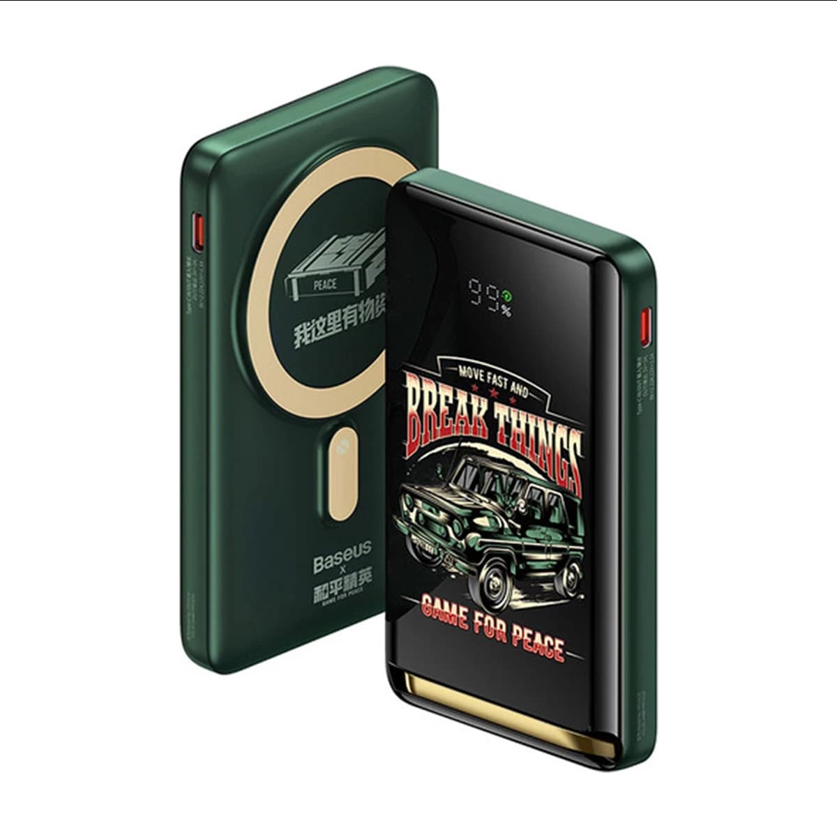 پاوربانک باسئوس مدل PPCX090006 ظرفیت 10000 میلی آمپر ساعت 20 وات