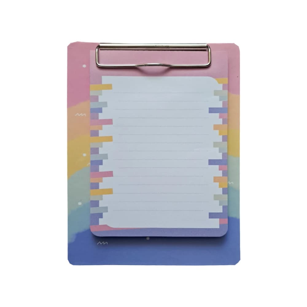 تخته شاسی مدل چک لیست سویل طرح لبخند کد 1207 سایز A5 به همراه کاغذ یادداشت