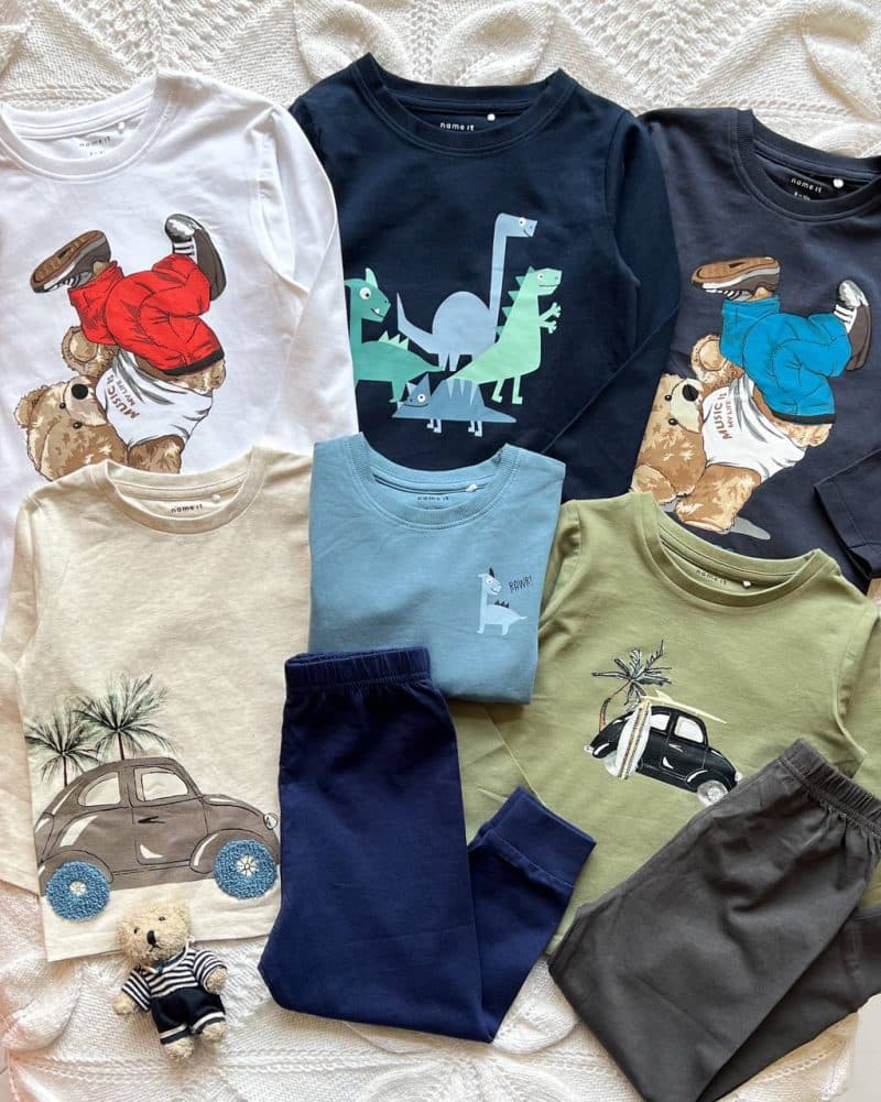 بلوز نخی آستین بلند ماشین ، دایناسور ، تدی name it