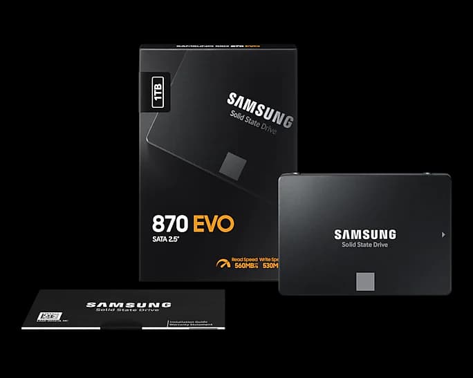 حافظه SSD سامسونگ مدل 870 EVO ظرفیت 1 ترابایت