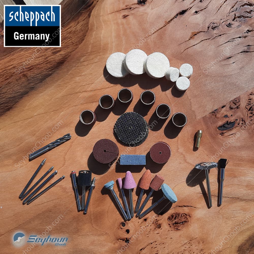 پک 64 عددی متعلقات فرز مینیاتوری شپخ مدل 3901402701 مناسب برای مدل DECO-FLEX و تمامی فرزهای مینیاتوری