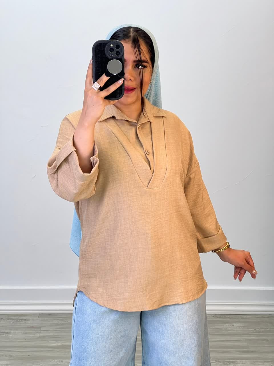 شومیز جلو بسته پشت دکمه مدل 5042