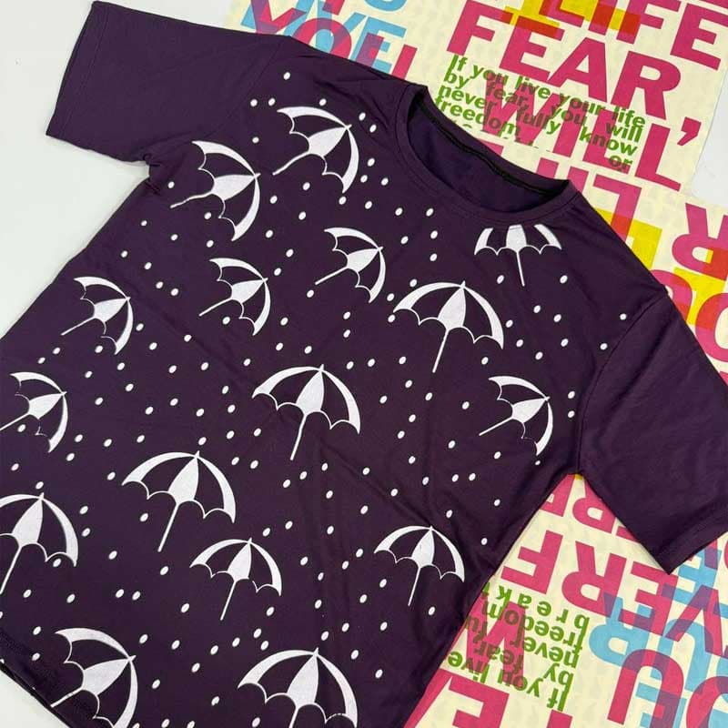 تیشرت چاپ چتر (پک 6 عددی)
